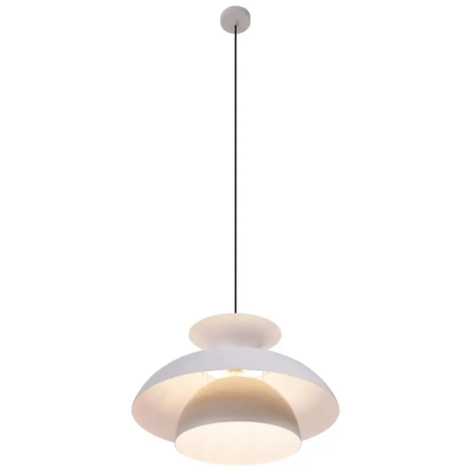 Qazqa hanglamp titus beige e27