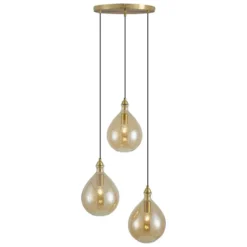 Qazqa hanglamp traditional goudkleurig e27