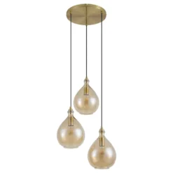 Qazqa hanglamp traditional goudkleurig e27