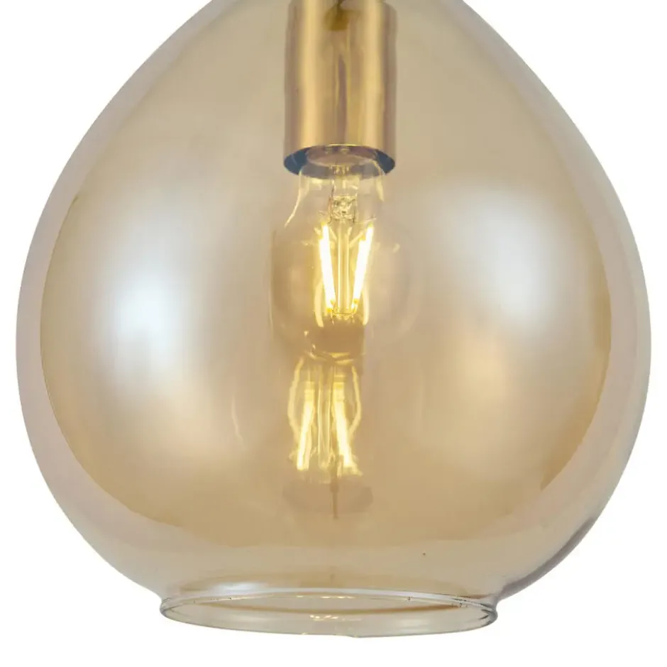 Qazqa hanglamp traditional goudkleurig e27