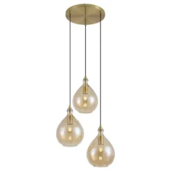 Qazqa hanglamp traditional goudkleurig e27