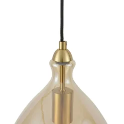 Qazqa hanglamp traditional goudkleurig e27