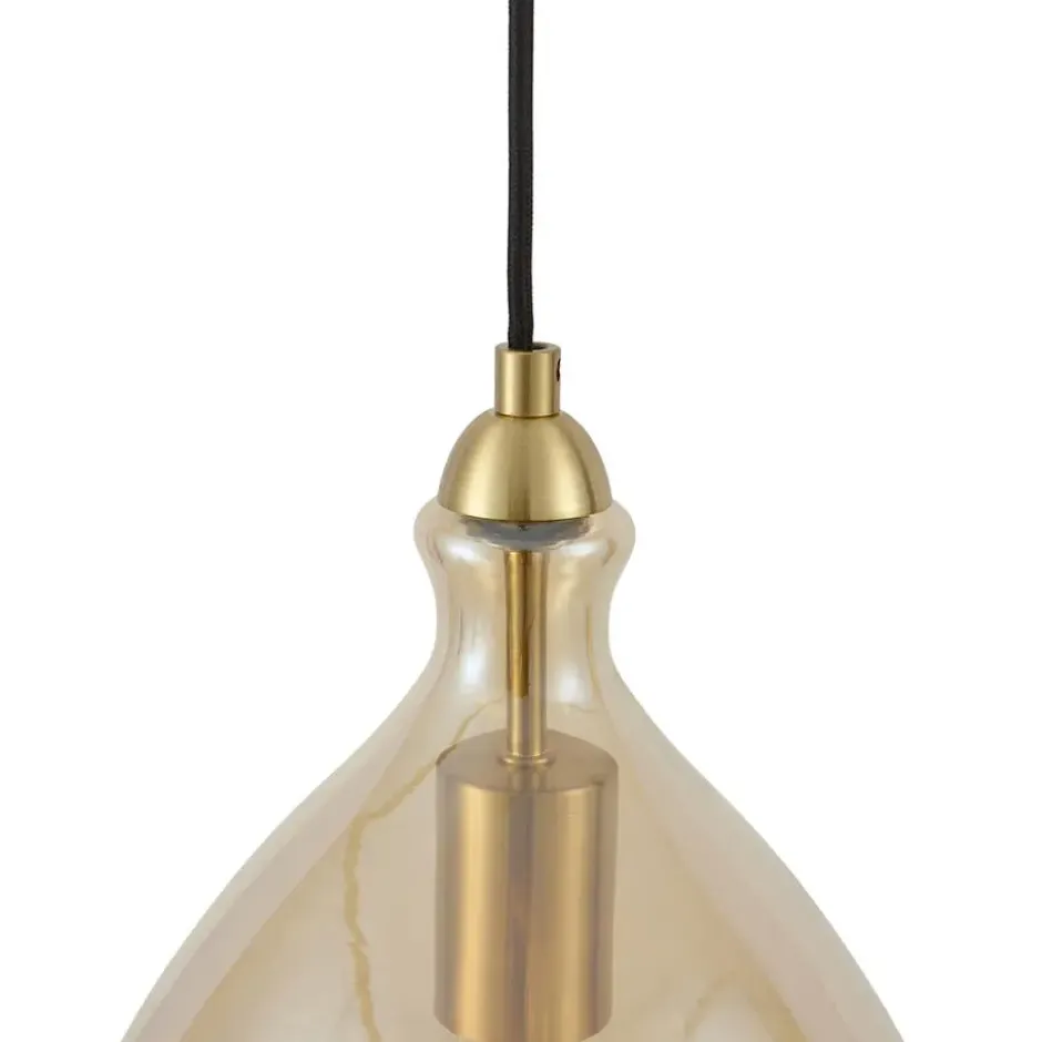 Qazqa hanglamp traditional goudkleurig e27