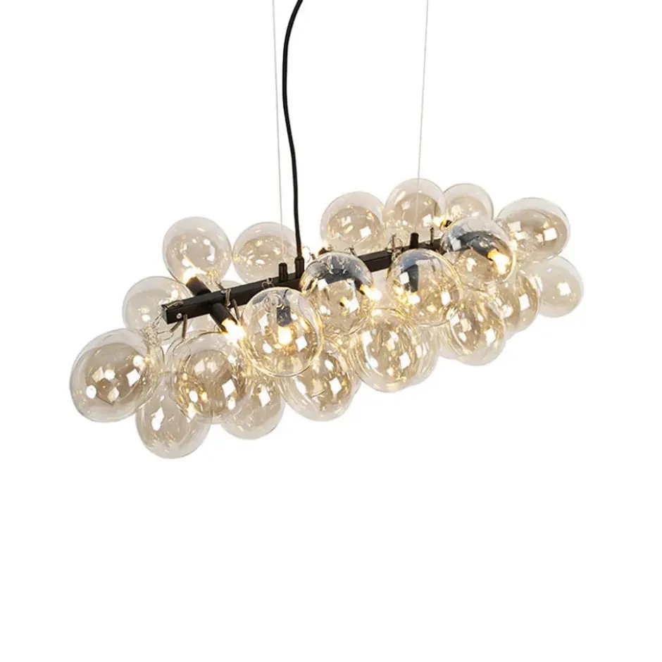 Qazqa hanglamp uvas goudkleurig g9