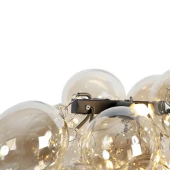 Qazqa hanglamp uvas goudkleurig g9