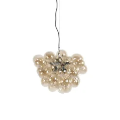 Qazqa hanglamp uvas goudkleurig g9