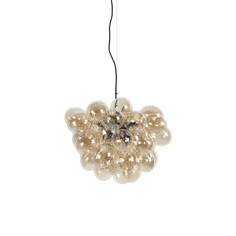 Qazqa hanglamp uvas goudkleurig g9