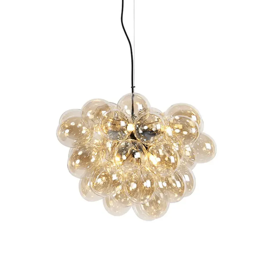 Qazqa hanglamp uvas goudkleurig g9