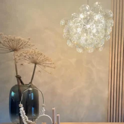 Qazqa hanglamp uvas goudkleurig g9