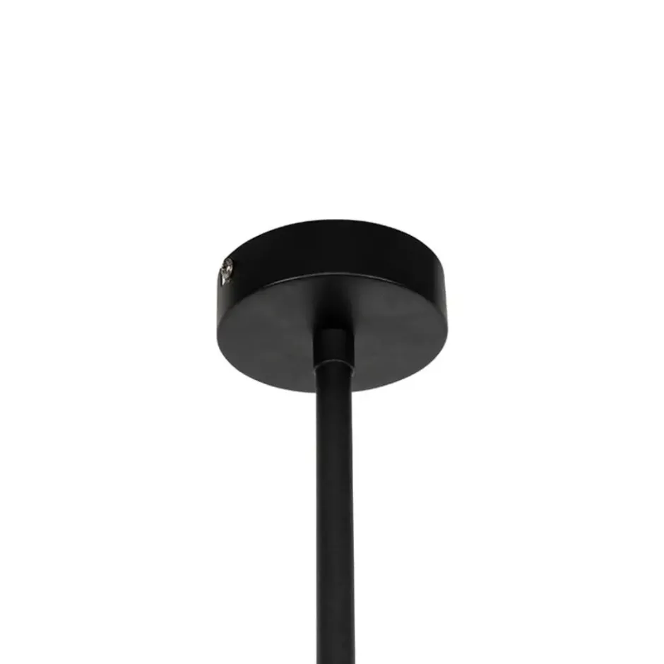 Qazqa hanglamp vt zwart e27