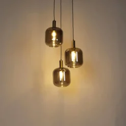 Qazqa hanglamp zuzanna goudkleurig e27