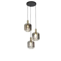 Qazqa hanglamp zuzanna goudkleurig e27