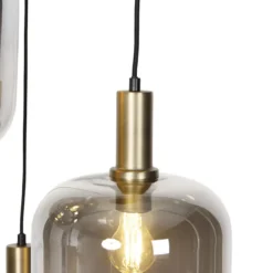 Qazqa hanglamp zuzanna goudkleurig e27
