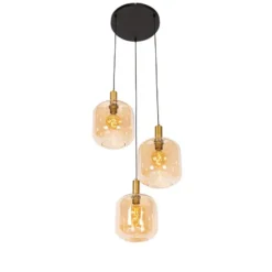 Qazqa hanglamp zuzanna oranje e27