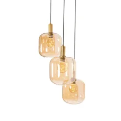 Qazqa hanglamp zuzanna oranje e27