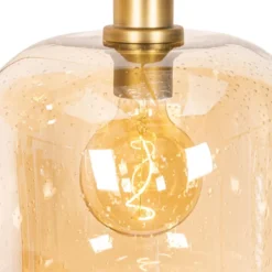Qazqa hanglamp zuzanna oranje e27