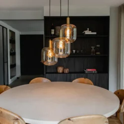 Qazqa hanglamp zuzanna oranje e27
