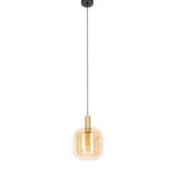 Qazqa hanglamp zuzanna oranje e27