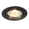 Qazqa inbouwspot edu zwart gu10