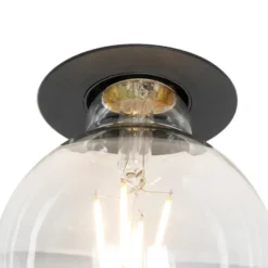 Qazqa inbouwspot insight zwart e27