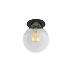 Qazqa inbouwspot insight zwart e27