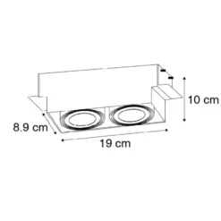 Qazqa inbouwspot oneon trimless 50 wit gu10