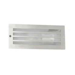 Qazqa inbouw wandlamp hurricane zilverkleurig e27