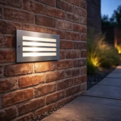 Qazqa inbouw wandlamp hurricane zilverkleurig e27