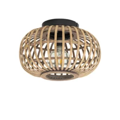 Qazqa plafondlamp amira beige e27