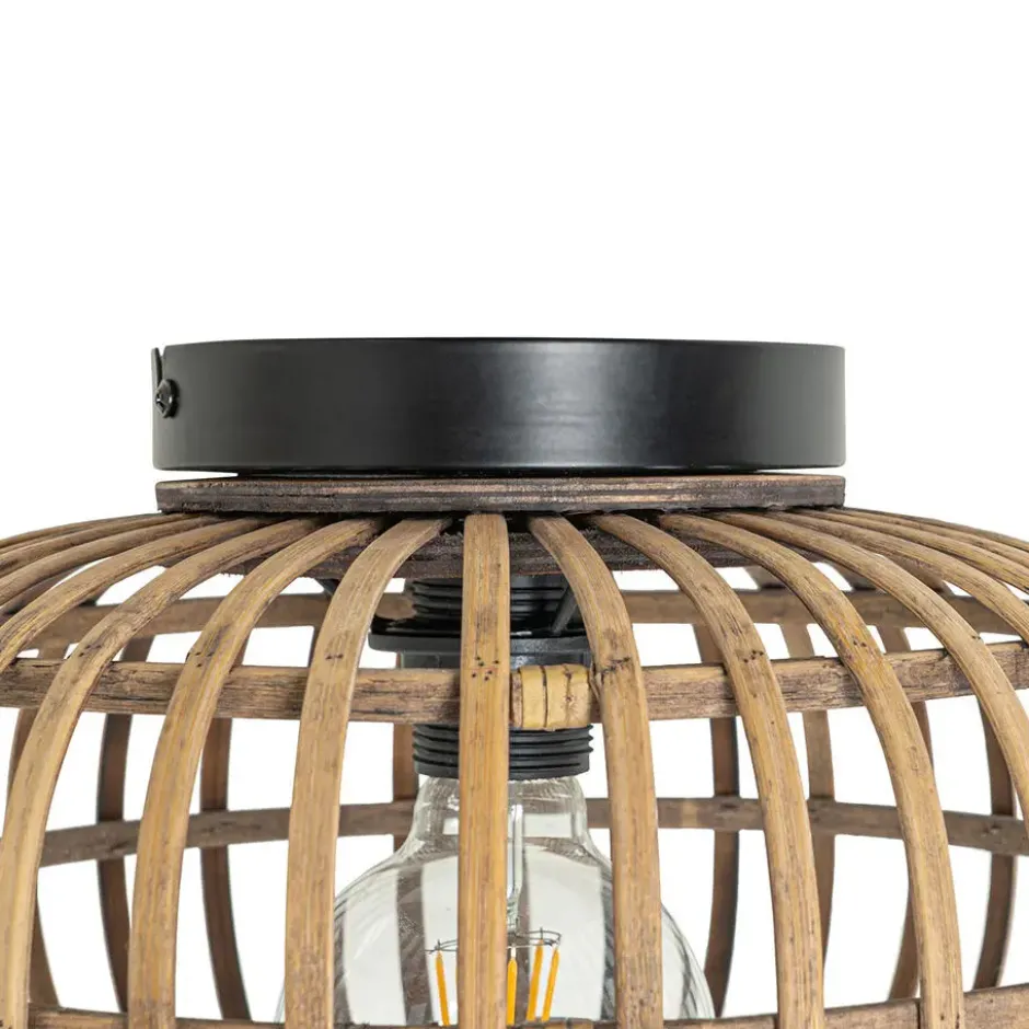 Qazqa plafondlamp amira beige e27
