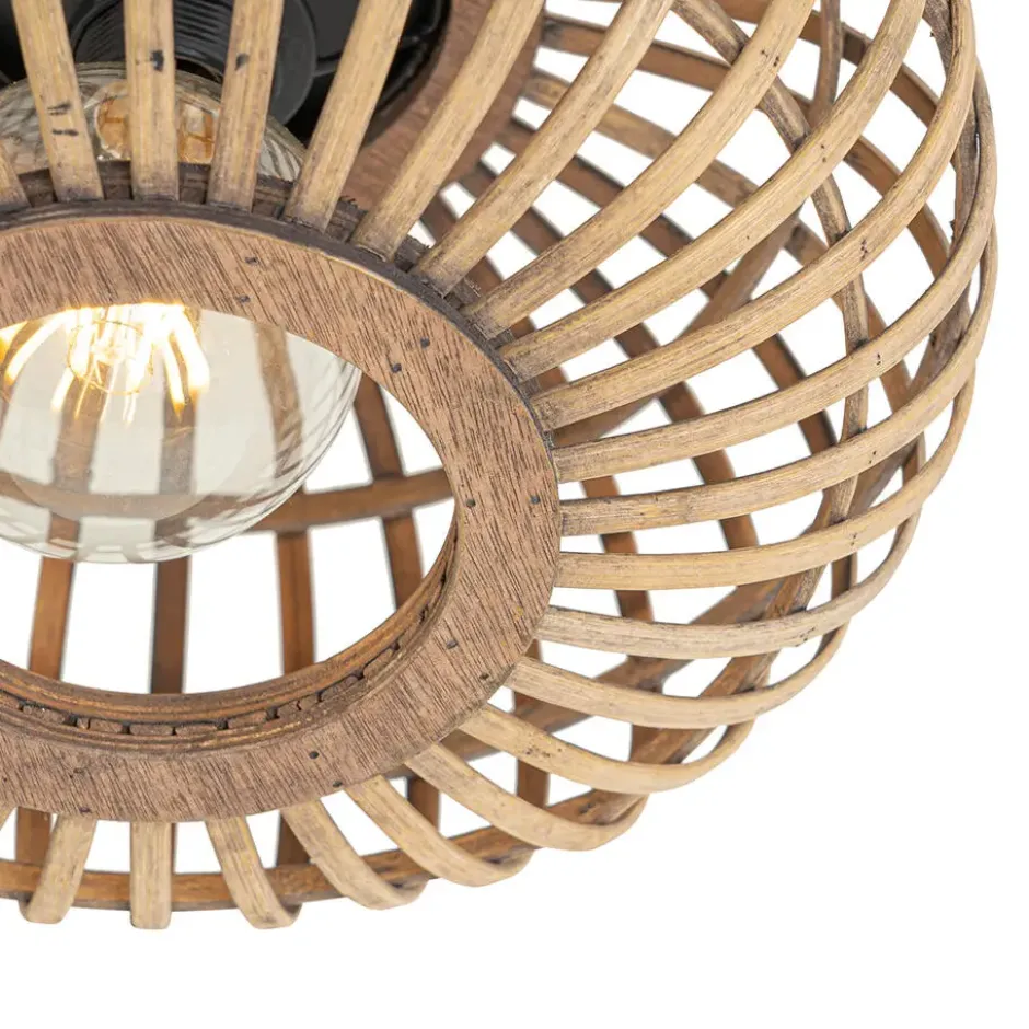 Qazqa plafondlamp amira beige e27