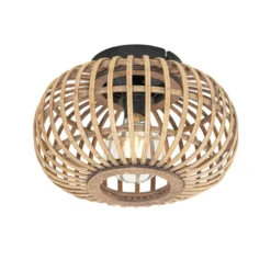 Qazqa plafondlamp amira beige e27