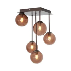 Qazqa plafondlamp athens bronskleurig g9