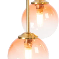 Qazqa plafondlamp athens roze g9