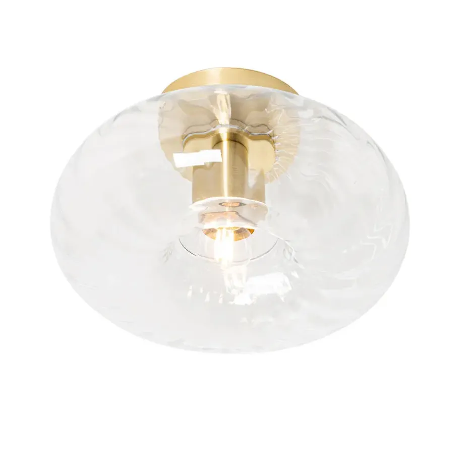 Qazqa plafondlamp ayesha goudkleurig e27