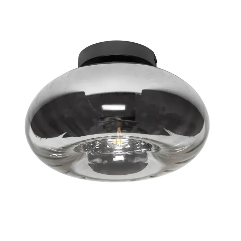 Qazqa plafondlamp ayesha zwart e27