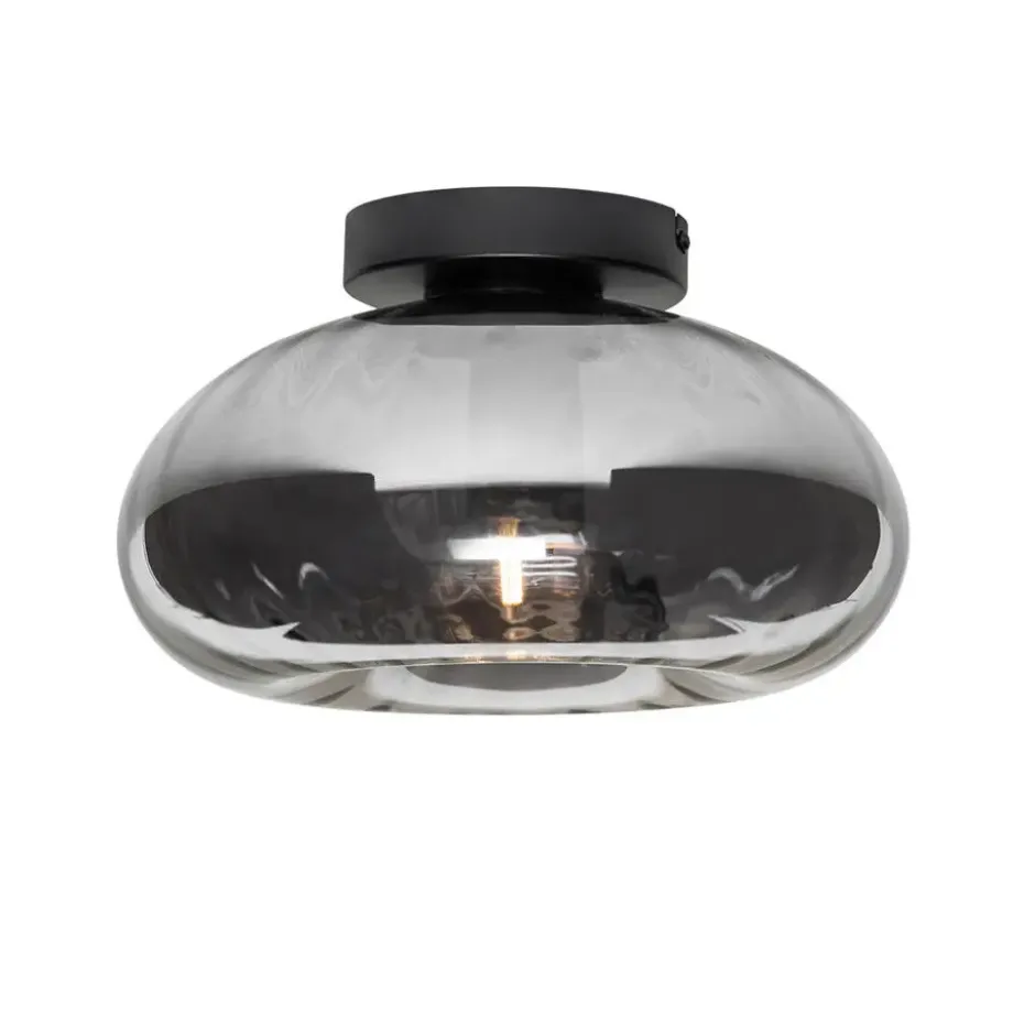 Qazqa plafondlamp ayesha zwart e27