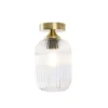 Qazqa plafondlamp banci goudkleurig e27
