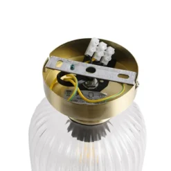 Qazqa plafondlamp banci goudkleurig e27