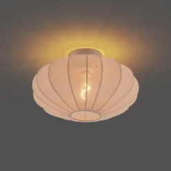 Qazqa plafondlamp bida beige e27
