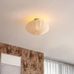 Qazqa plafondlamp bida beige e27