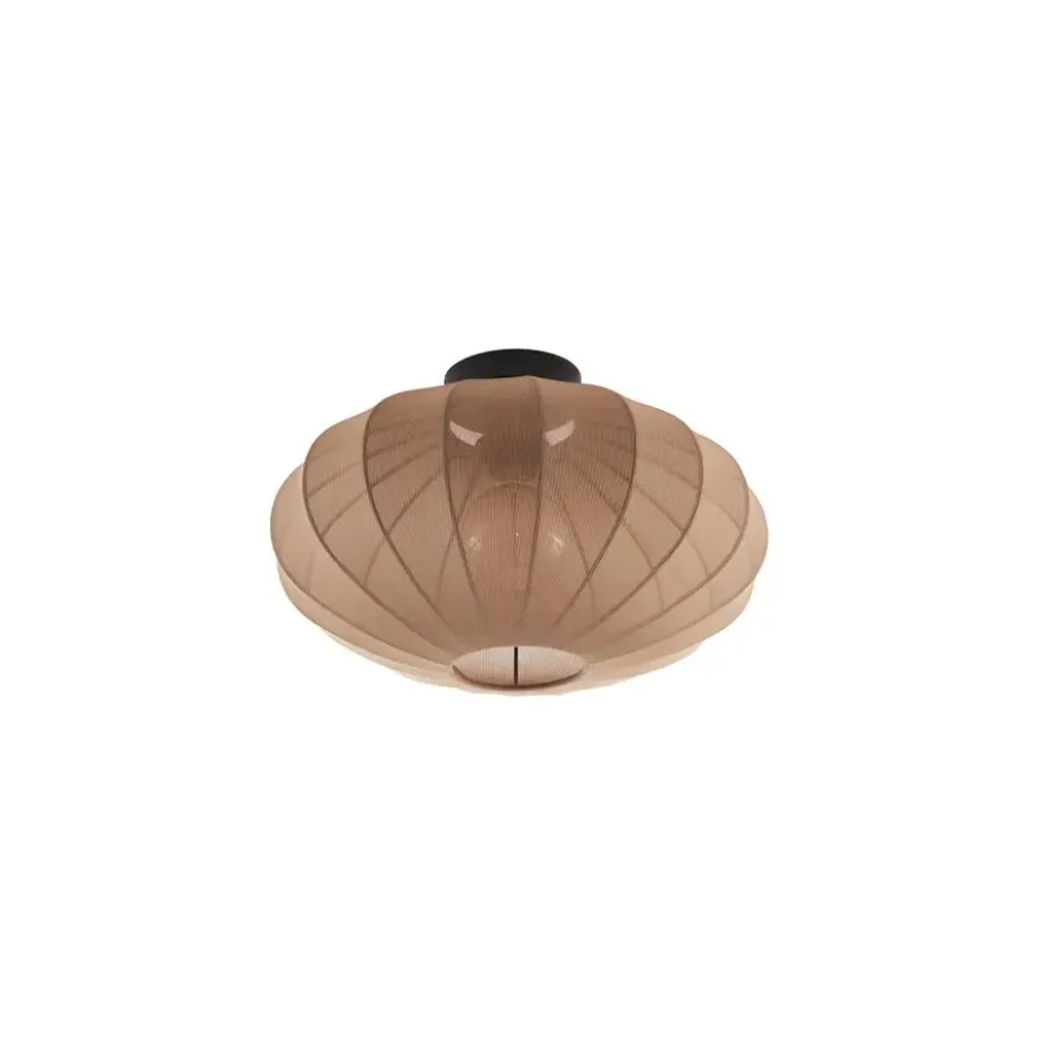 Qazqa plafondlamp bida bruin e27