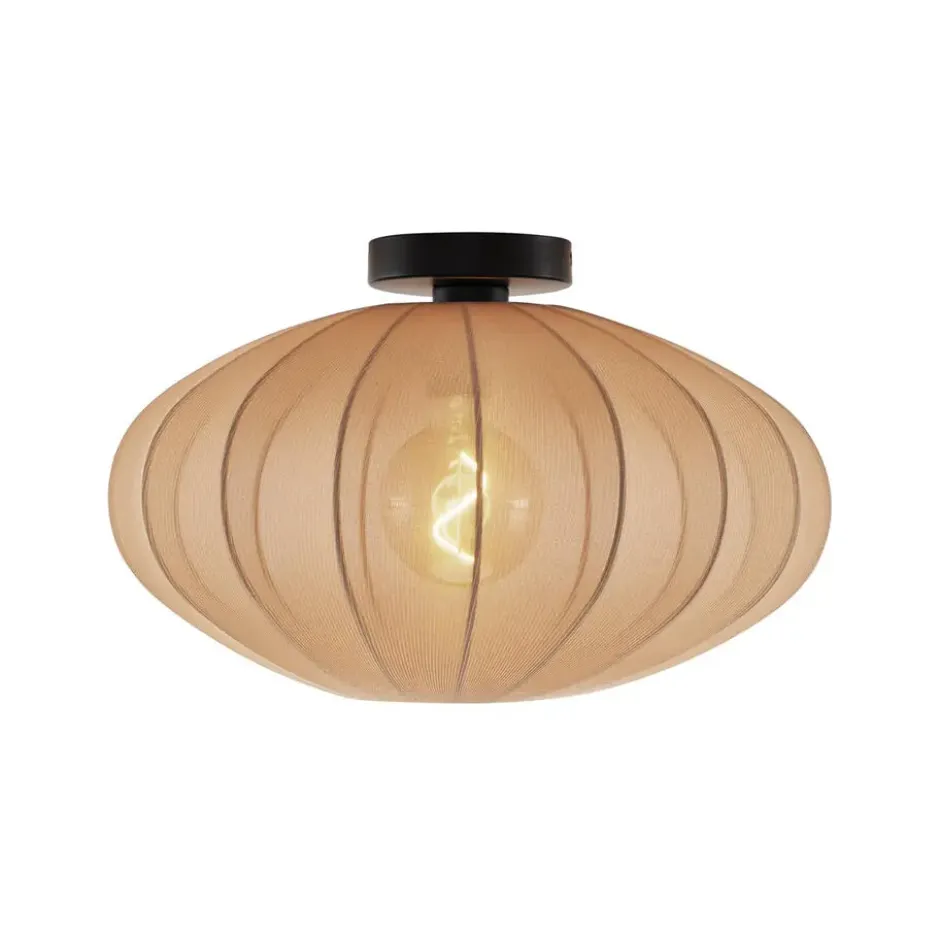 Qazqa plafondlamp bida bruin e27