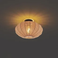 Qazqa plafondlamp bida bruin e27