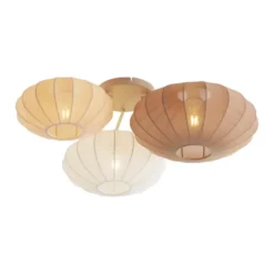Qazqa plafondlamp bida wit e27