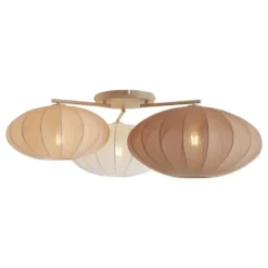 Qazqa plafondlamp bida wit e27