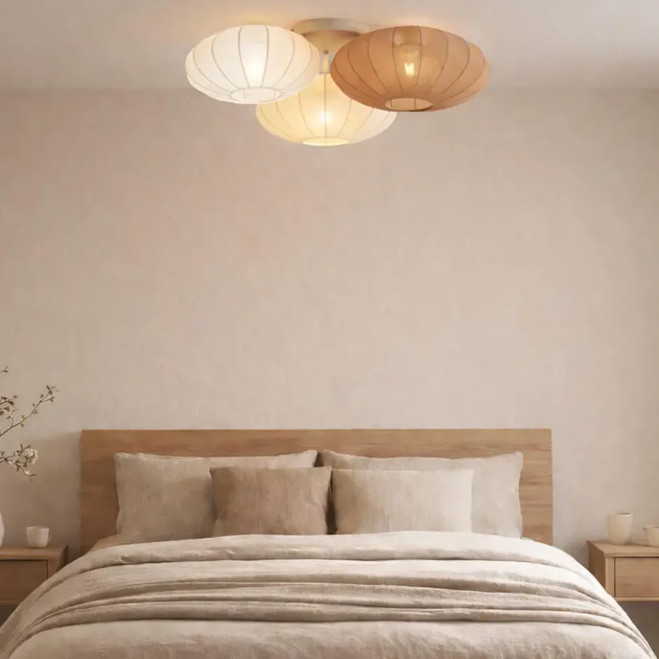 Qazqa plafondlamp bida wit e27