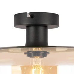 Qazqa plafondlamp bizle beige e27