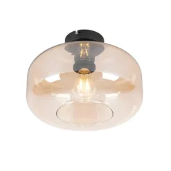 Qazqa plafondlamp bizle beige e27