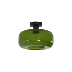 Qazqa plafondlamp bizle zwart e27